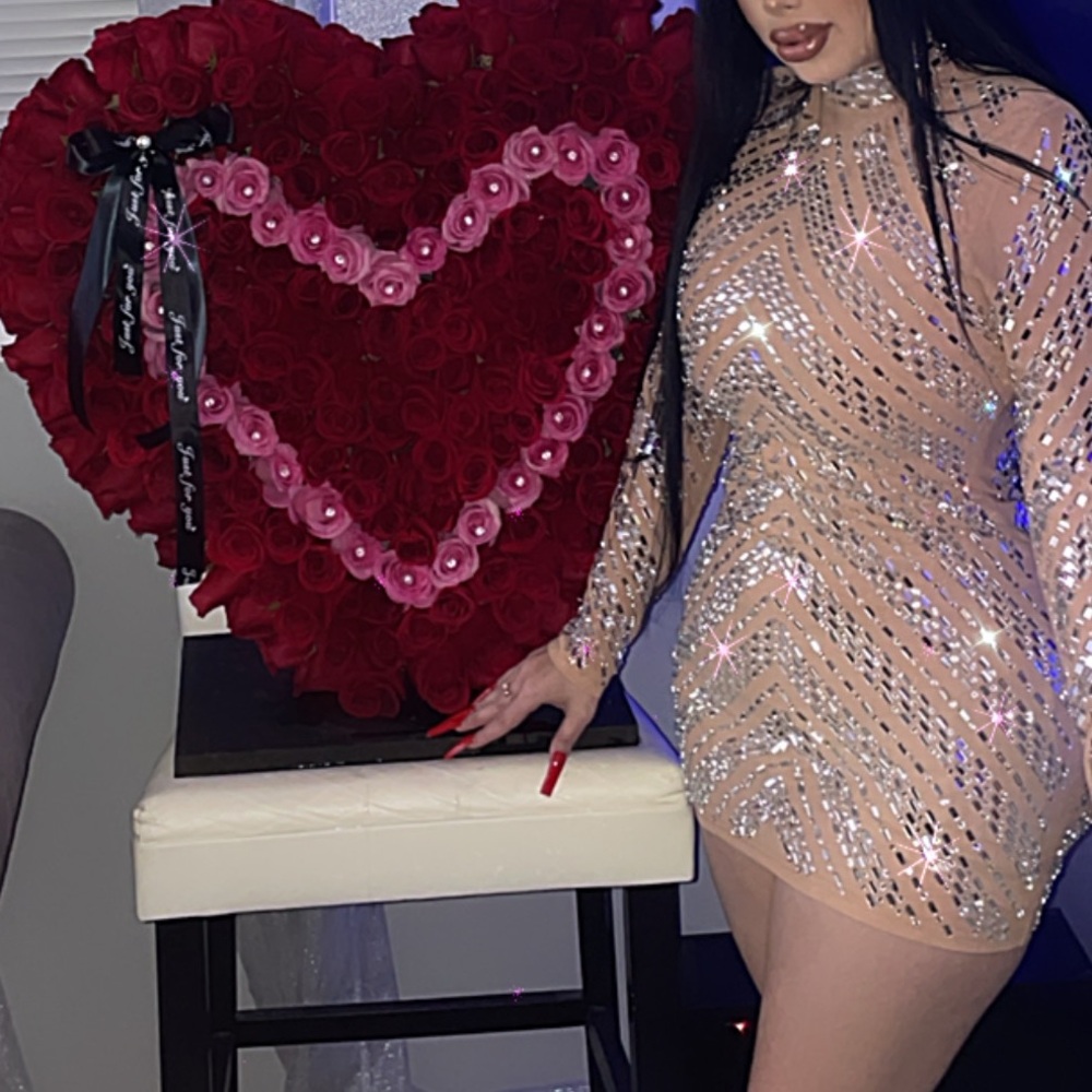 Nude sparkly dress
